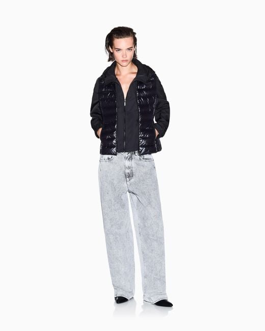ARMANI EXCHANGE Blue Slim-Fit Down Vest