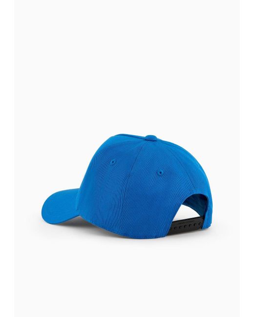 Armani Exchange Blue Mini Logo Baseball Cap for men