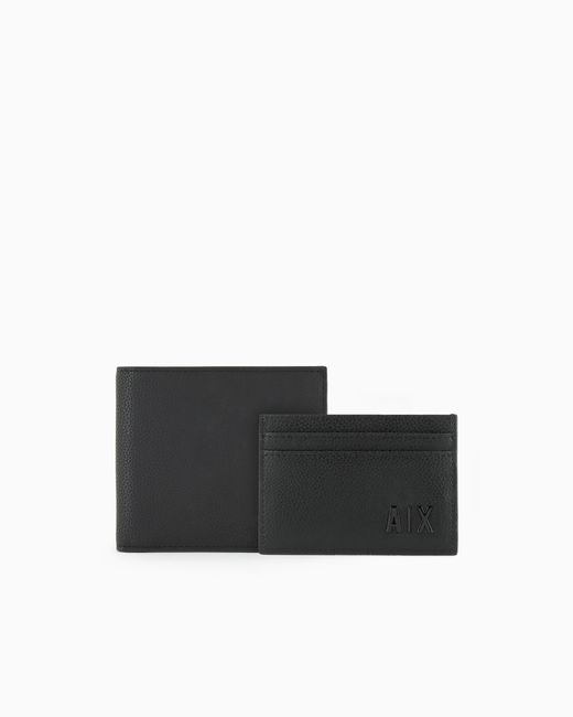 Set Con Portafoglio E Portacarte di ARMANI EXCHANGE in Black da Uomo