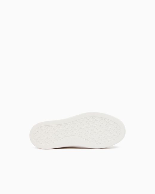 ARMANI EXCHANGE White Low Cut Sneakers