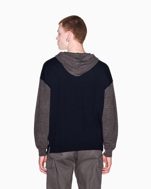 ARMANI EXCHANGE Blue Regular Fit Pullover for men