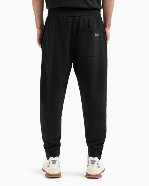 Pantalones Deportivos De Algodón Francés ARMANI EXCHANGE de hombre de color Black