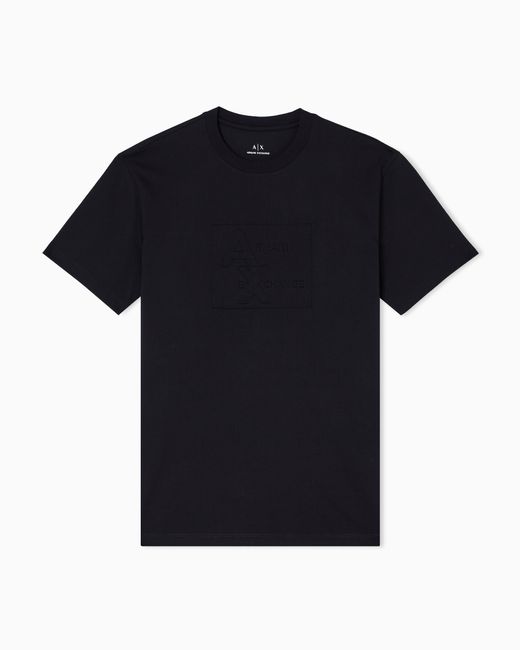 ARMANI EXCHANGE T-Shirt Im Regular Fit Mit Geprägtem Logo in Black für Herren