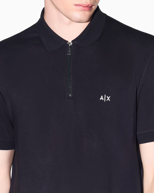 ARMANI EXCHANGE Blue Polo Shirt for men