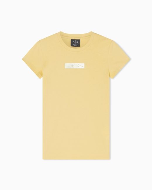 ARMANI EXCHANGE Yellow Slim Fit T-Shirt