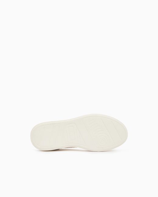 ARMANI EXCHANGE Low-Top Sneaker Mit Wildledereinsätzen Und Schnürung in White für Herren