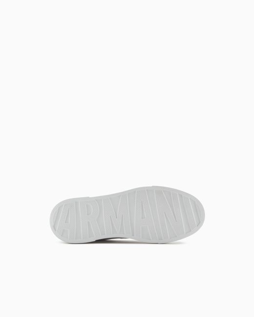 Zapatillas Con Detalle En Contraste En La Parte Trasera ARMANI EXCHANGE de color White
