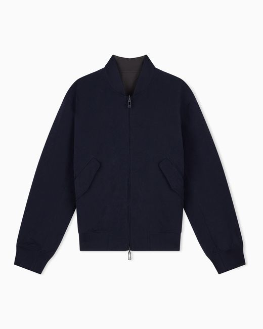 ARMANI EXCHANGE Blue Nylon Blouson Jacket for men