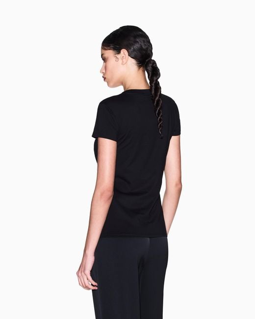 ARMANI EXCHANGE Black Slim Fit T-Shirt