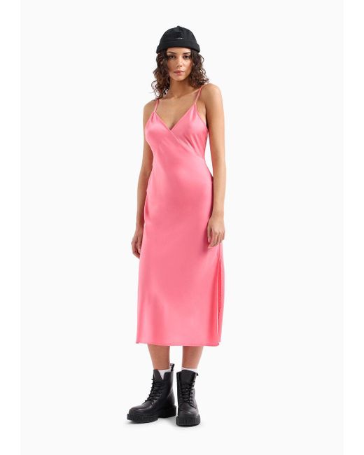 Armani Exchange Pink Midi-kleider