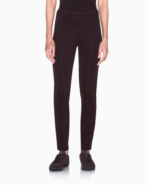 ARMANI EXCHANGE Purple Slim-Fit Leggings