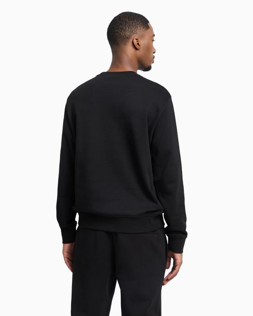 ARMANI EXCHANGE Sweat-Shirt À Col Rond Avec Maxi Imprimé in Black für Herren