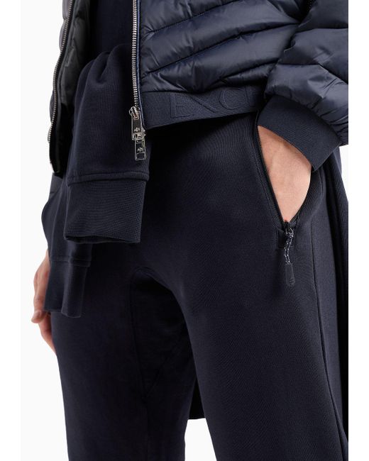 Armani Exchange Blue Milano New York Sweatpants for men