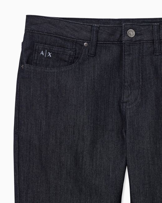 ARMANI EXCHANGE Blue Slim-Fit Five-Pocket Jeans for men