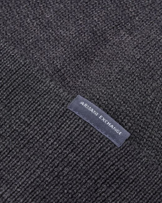 ARMANI EXCHANGE Blue Beanie Hat for men