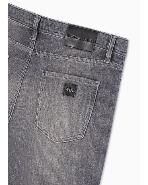 Armani Exchange Gray Slim Fit Jeans for men