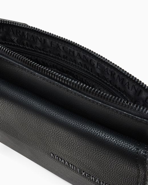 Borsa A Tracolla Con Patta di ARMANI EXCHANGE in Black da Uomo