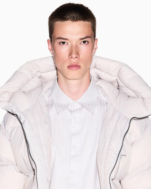 Chemise En Coton Jacquard Coupe Régulière ARMANI EXCHANGE pour homme en coloris White