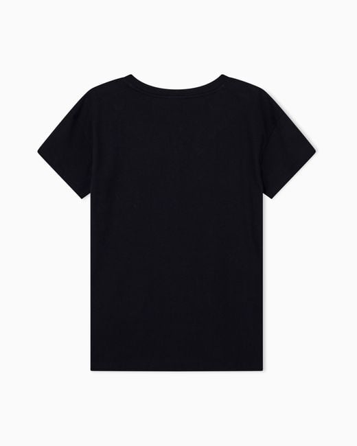 ARMANI EXCHANGE Black Oversized T-Shirt