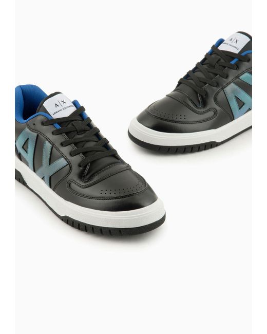 Armani Exchange Multicolor Eco-leather Sneakers for men