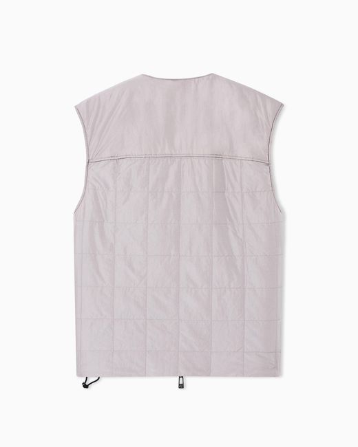 ARMANI EXCHANGE Gray Ultralight Padded Vest for men