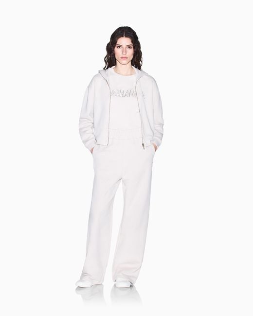 ARMANI EXCHANGE White Oversized T-Shirt