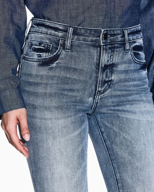 Jean En Denim Extensible Super Skinny J69 ARMANI EXCHANGE en coloris Blue