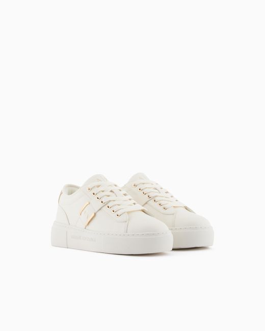 ARMANI EXCHANGE White Minimal Chic Sneakers