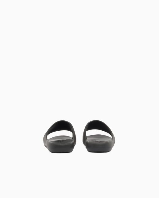 ARMANI EXCHANGE White Slides With Logo for men