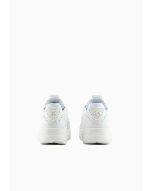 Sneakers Con Suola Maxi E Logo di Armani Exchange in White da Uomo