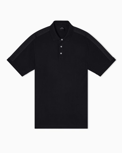 ARMANI EXCHANGE Poloshirt Mit Normaler Passform Und Kontrastband in Black für Herren
