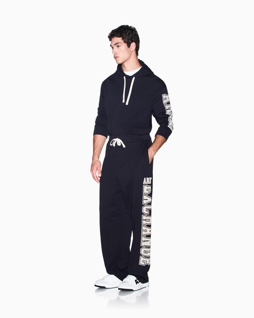 ARMANI EXCHANGE Blue Oversized Trousers for men