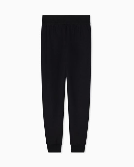 ARMANI EXCHANGE Black Regular Fit Trousers Jersey