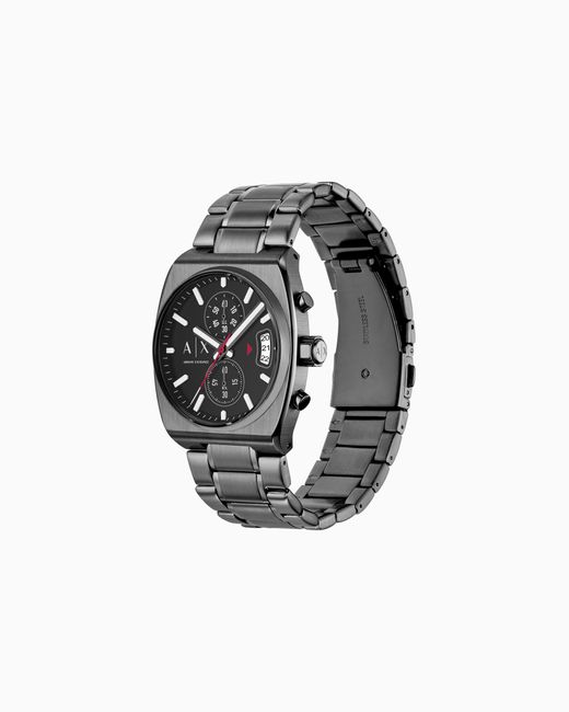 Montre Chronographe En Acier Inoxydable Gris Mat ARMANI EXCHANGE pour homme en coloris White