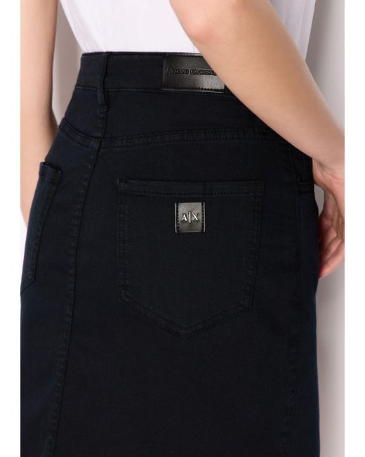 Armani Exchange Black Short Skirts