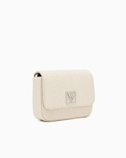 ARMANI EXCHANGE Natural Schultertasche Mit Allover-Logo