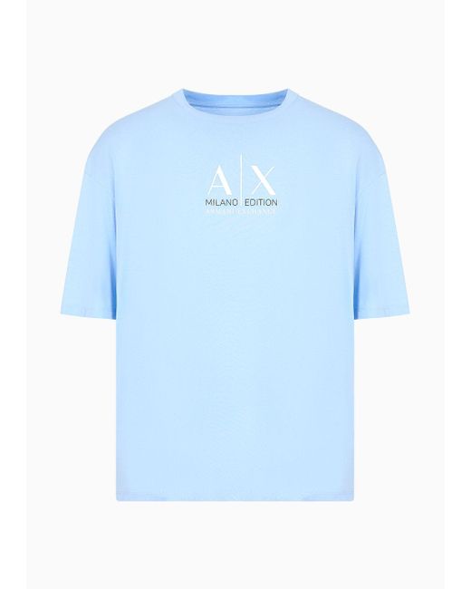 Armani Exchange Blue Milano Edition Relaxed Fit T-shirt for men