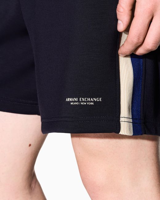 ARMANI EXCHANGE Blue Regular Fit Shorts for men