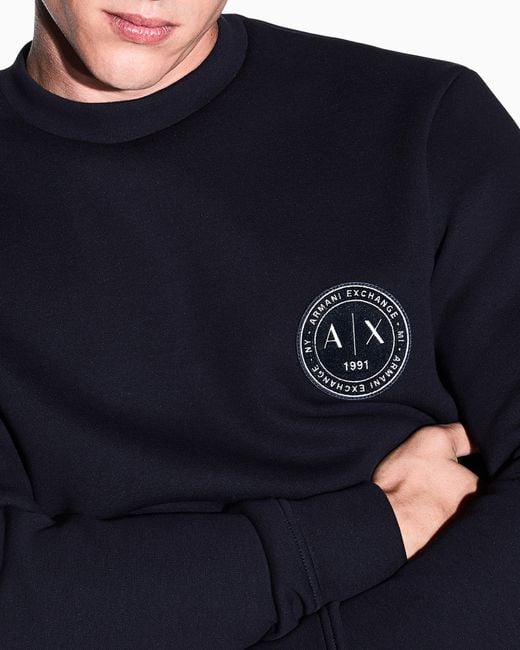 ARMANI EXCHANGE Blue Sweatshirt for men