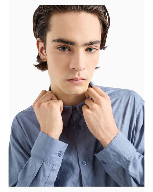 Chemises Classiques Armani Exchange pour homme en coloris Blue