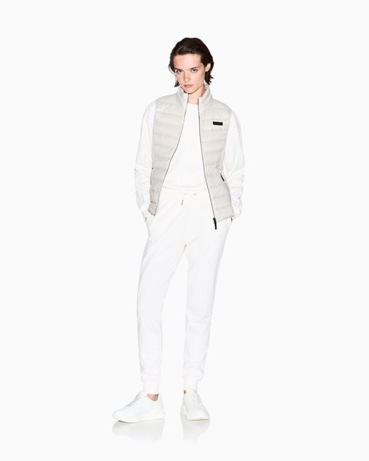 ARMANI EXCHANGE White Allover Logo Sweatpants