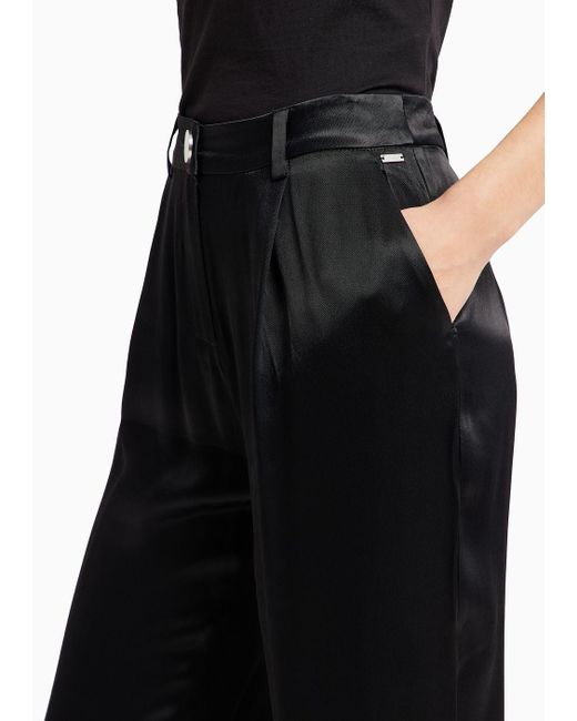 Armani Exchange Black Classic Trousers
