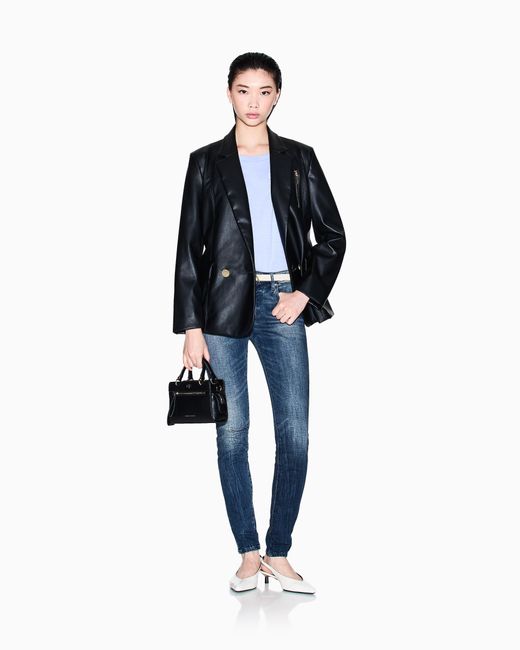 Jeans Super Skinny Effetto Used di ARMANI EXCHANGE in Blue