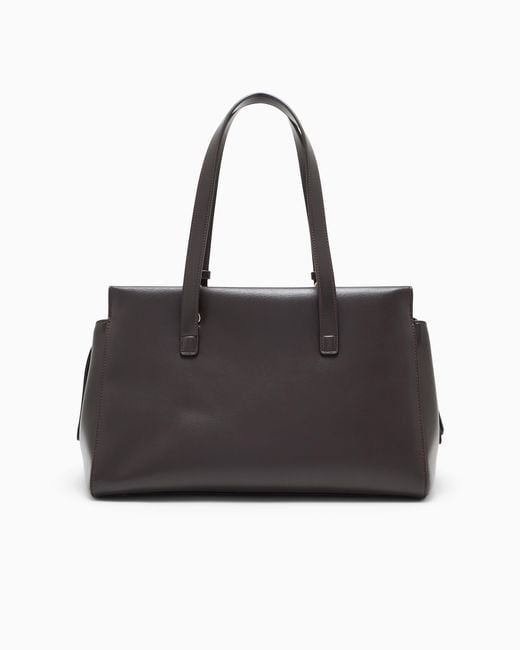 ARMANI EXCHANGE Black Tote Shopping Bag