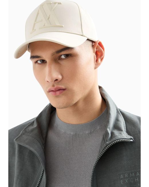 Armani Exchange Natural Knitted Hat for men