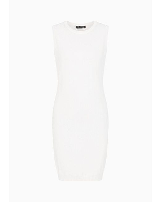 Armani Exchange White Short Dresses