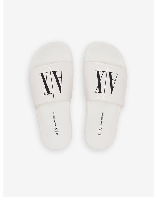 armani exchange slides men's