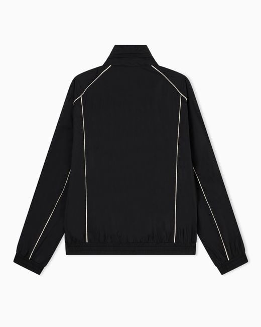 ARMANI EXCHANGE Black Lightweight Technical Nylon Blouson With A Matte Finish for men