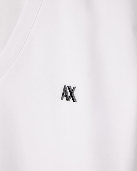 ARMANI EXCHANGE White Slim Fit T-Shirt