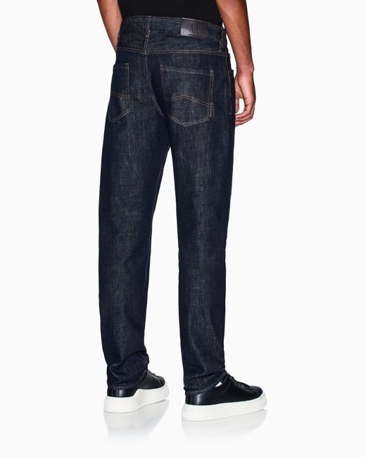 Vaqueros De Cinco Bolsillos Con Costuras En Contraste Icon ARMANI EXCHANGE de hombre de color Blue